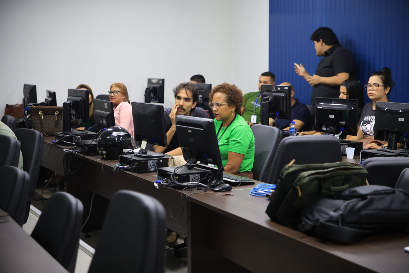 Servidores da Semias participaram de um curso de capacitação para a operacionalização do SEI